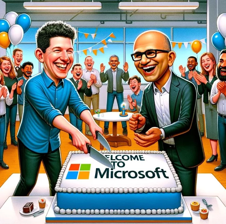 Microsoft hires Sam Altman. He will lead new AI team
