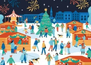 Optical Illusion Spot Reindeer Inside Christmas Holiday Picture