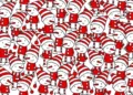Brain Teaser Spot 3 Candy Canes Hidden Among Snow Elves