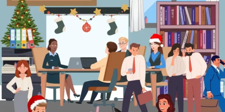 Brain Teaser Spot 6 Gifts Hidden By Santa In The Office Picture