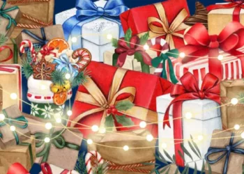 Optical Illusion Spot Hidden Ring Among The Christmas Gifts In Picture