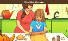 find the mistake in the kitchen picture